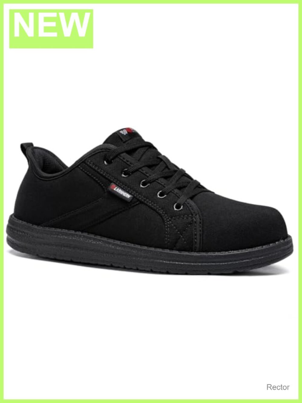 Women Slip On Steel Toe Safety Work Shoes Breathable Lightweight Canvas EVA Sole